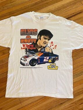 Vintage 90’s Rusty Wallace X Elvis Presley NASCAR T-Shirt